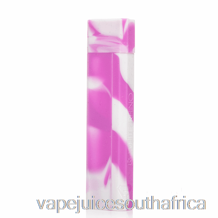 Vape Pods White Rhino Silicone Dab Out [Quartz] Purple White (Uv Glow)